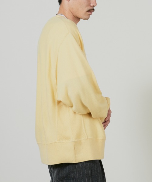 superNova.(スーパーノヴァ)の「superNova. Cashmere big sweater / SN-192C(ニット/セーター・メンズ・イエロー・M)」の4枚目の写真