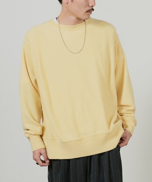superNova.(スーパーノヴァ)の「superNova. Cashmere big sweater / SN-192C(ニット/セーター・メンズ・イエロー・M)」の3枚目の写真