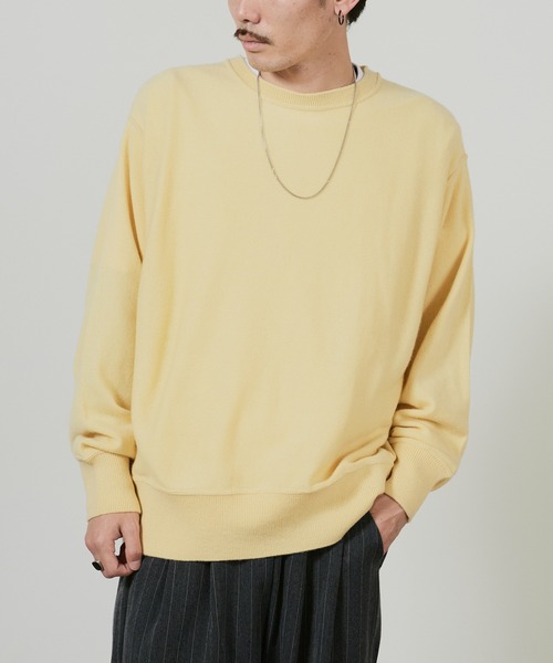 superNova.(スーパーノヴァ)の「superNova. Cashmere big sweater / SN-192C(ニット/セーター・メンズ・イエロー・M)」の2枚目の写真