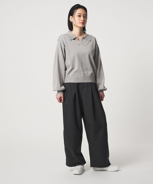 A DAY IN THE LIFE UNITED ARROWS(アデイインザライフユナイテッドアローズ)の「ツイル バルーンパンツ <A DAY IN THE LIFE>(チノパンツ・レディース・オリーブ/ベージュ/ネイビー・S/M)」の6枚目の写真