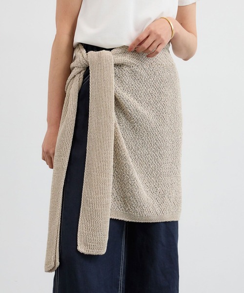 BARNYARDSTORM（バンヤードストーム）の「BARNYARDSTORM / ペーパーヤーンマルチストール（ストール/ショール・レディース・ベージュ・FREE）」の8枚目の写真