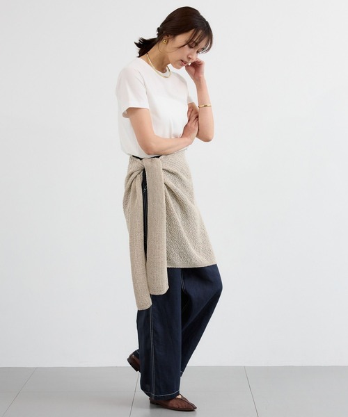 BARNYARDSTORM（バンヤードストーム）の「BARNYARDSTORM / ペーパーヤーンマルチストール（ストール/ショール・レディース・ベージュ・FREE）」の10枚目の写真