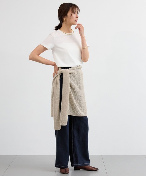 BARNYARDSTORM（バンヤードストーム）の「BARNYARDSTORM / ペーパーヤーンマルチストール（ストール/ショール・レディース・ベージュ・FREE）」の16枚目の写真