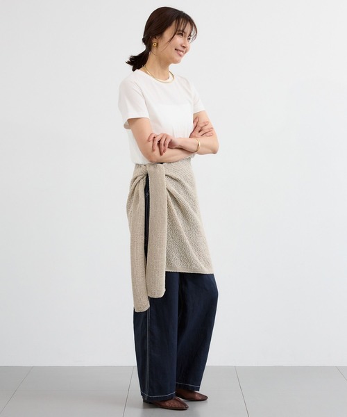 BARNYARDSTORM（バンヤードストーム）の「BARNYARDSTORM / ペーパーヤーンマルチストール（ストール/ショール・レディース・ベージュ・FREE）」の17枚目の写真