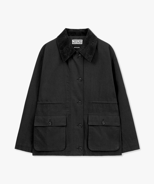 MONGDOL(モンドル)の「コットンワークハーフジャケットブラック MDJK039BLACK(ミリタリージャケット・レディース・その他・F)」の6枚目の写真