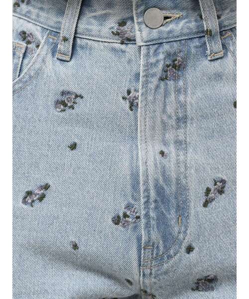 EMODA(エモダ)の「クラッシュフレアデニム(デニムパンツ・レディース・ライトブルー/インディゴブルー/ブラウン・MEDIUM/SMALL)」の15枚目の写真