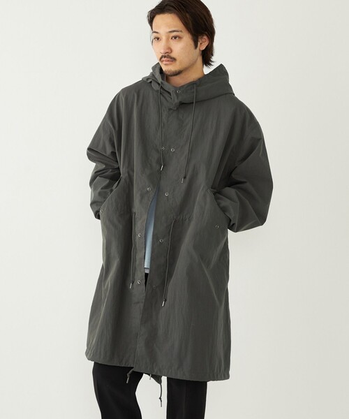 SHIPS Colors別注】Rain-Stuff:〈撥水・洗濯機可能〉フード コート