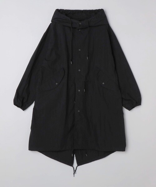 ships ブラック フリース モッズコート サイズ38 SHIPS Colors別注】Rain-Stuff:〈撥水・洗濯機可能〉フード コート
