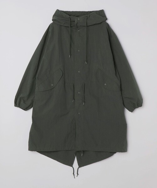SHIPS Colors(シップス カラーズ)の「【SHIPS Colors別注】Rain-Stuff:〈撥水・洗濯機可能〉フード コート◇(モッズコート・メンズ・ダークグレー/ブラック・MEDIUM/LARGE/X-LARGE)」の4枚目の写真