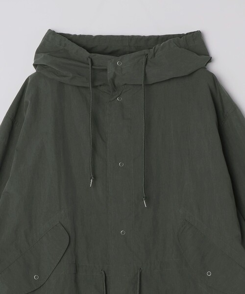SHIPS Colors(シップス カラーズ)の「【SHIPS Colors別注】Rain-Stuff:〈撥水・洗濯機可能〉フード コート◇(モッズコート・メンズ・ダークグレー/ブラック・MEDIUM/LARGE/X-LARGE)」の8枚目の写真