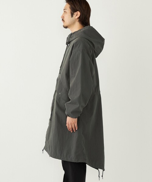 SHIPS Colors(シップス カラーズ)の「【SHIPS Colors別注】Rain-Stuff:〈撥水・洗濯機可能〉フード コート◇(モッズコート・メンズ・ダークグレー/ブラック・MEDIUM/LARGE/X-LARGE)」の16枚目の写真