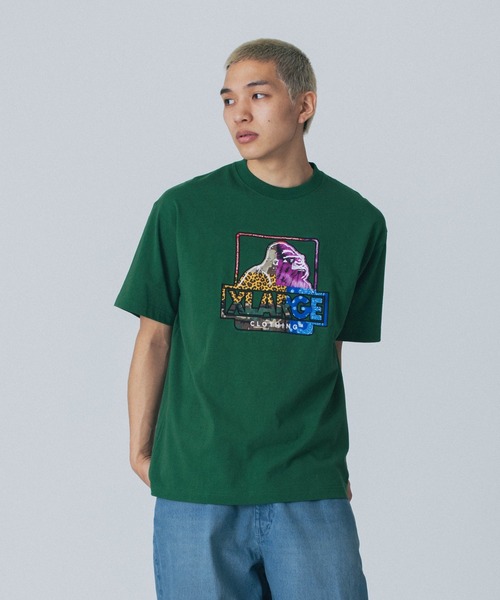XLARGE(エクストララージ)の「MIX OG S/S TEE(Tシャツ/カットソー・メンズ・ホワイト/グリーン/ブラック・S/M/L/XL)」の4枚目の写真