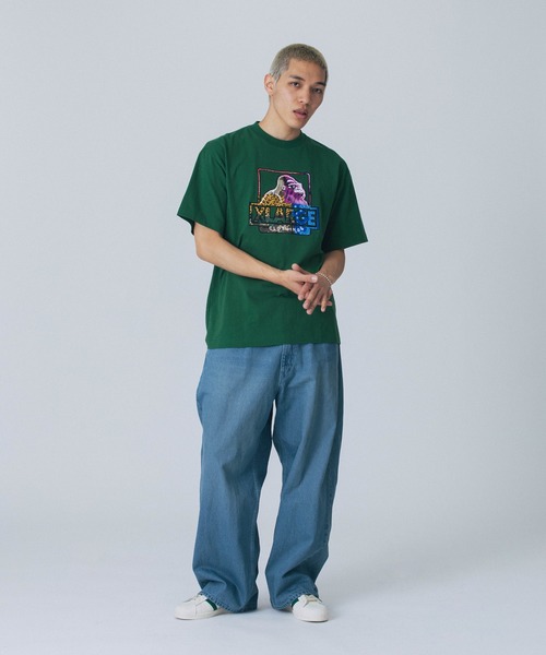 XLARGE(エクストララージ)の「MIX OG S/S TEE(Tシャツ/カットソー・メンズ・ホワイト/グリーン/ブラック・S/M/L/XL)」の5枚目の写真