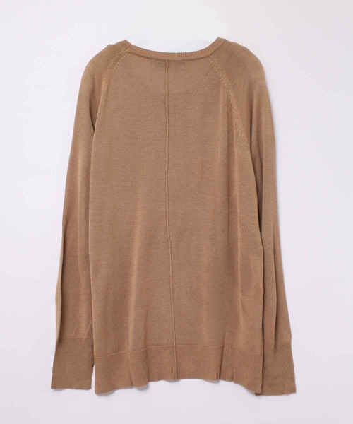 RNA(アールエヌエー)の「K2167 カムズロゴプリントセーター(ニット/セーター・レディース・キャメル/ブラック/アイボリー・MEDIUM)」の8枚目の写真