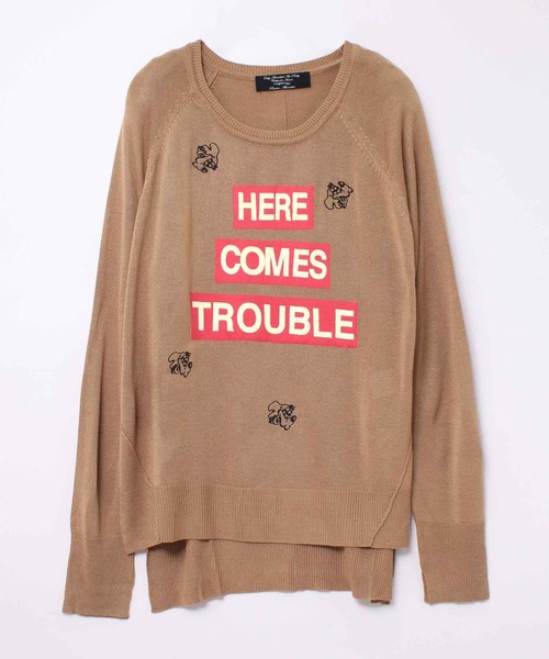 RNA(アールエヌエー)の「K2167 カムズロゴプリントセーター(ニット/セーター・レディース・キャメル/ブラック/アイボリー・MEDIUM)」の13枚目の写真