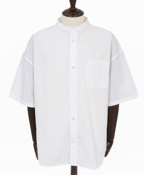 ADAM PATEK(アダムパテック)の「mhs2581-ap embroidery stand collar shirt 半袖シャツ(AP2615032)(シャツ/ブラウス・メンズ・グレー/ホワイト/ダークグレー・2/1)」の21枚目の写真