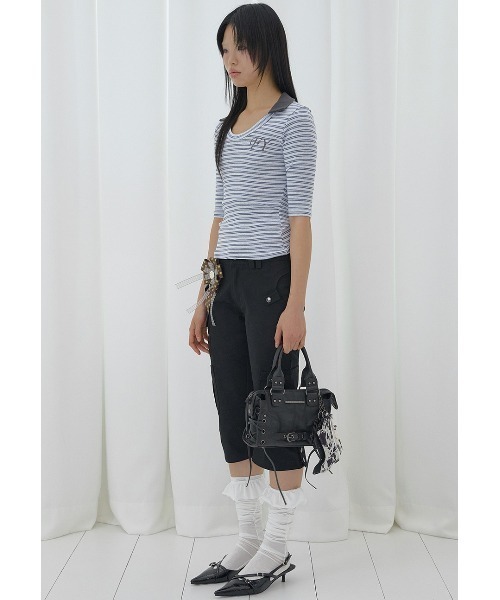 FANCY CLUB(ファンシークラブ)の「A'GEM/9 × .kom 『FANCY CLUB/ファンシークラブ』SOFT FANCY COLLAR TOP/ソフトファンシーカラートップス(Tシャツ/カットソー・レディース・ブルー/ブラック/ピンク・FREE)」の14枚目の写真