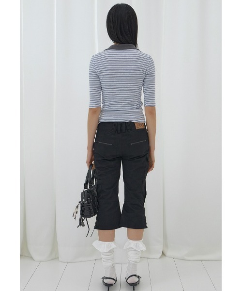 FANCY CLUB(ファンシークラブ)の「A'GEM/9 × .kom 『FANCY CLUB/ファンシークラブ』SOFT FANCY COLLAR TOP/ソフトファンシーカラートップス(Tシャツ/カットソー・レディース・ブルー/ブラック/ピンク・FREE)」の15枚目の写真