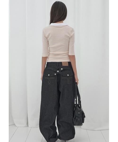 FANCY CLUB(ファンシークラブ)の「A'GEM/9 × .kom 『FANCY CLUB/ファンシークラブ』SOFT FANCY COLLAR TOP/ソフトファンシーカラートップス(Tシャツ/カットソー・レディース・ブルー/ブラック/ピンク・FREE)」の21枚目の写真
