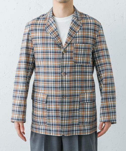 BROOKS BROTHERS（ブルックスブラザーズ）の「BROOKS BROTHERS　MADRAS 3PPKT JACKET（その他アウター・メンズ・ベージュ系その他・MEDIUM/LARGE）」の2枚目の写真
