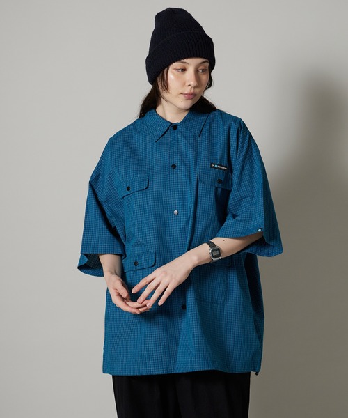 OK YESTERDAY（オッケーイエスタデイ）の「OK YESTERDAY / オーケー イエスタデイ ショートスリーブ ユーティリティシャツ / SHORT-SLEEVE UTILITY SHIRT 2026年 夏 夏服（シャツ/ブラウス・レディース・ブルー/ブラック系その他/カーキ/ブラック/ネイビー・M/L）」の5枚目の写真