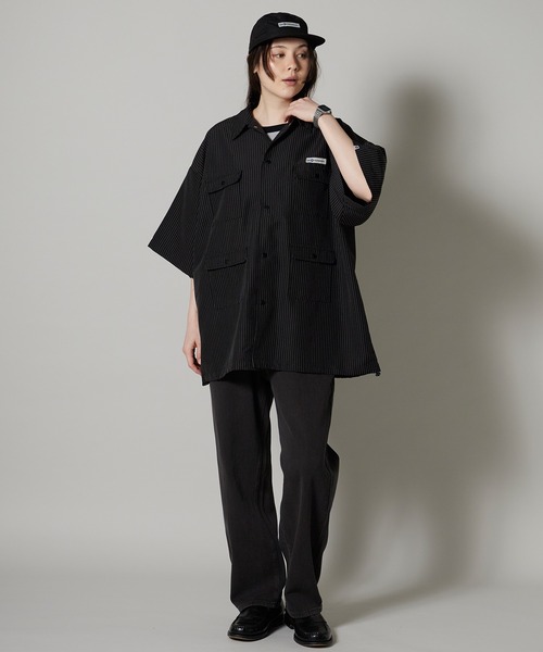 OK YESTERDAY（オッケーイエスタデイ）の「OK YESTERDAY / オーケー イエスタデイ ショートスリーブ ユーティリティシャツ / SHORT-SLEEVE UTILITY SHIRT 2026年 夏 夏服（シャツ/ブラウス・レディース・ブルー/ブラック系その他/カーキ/ブラック/ネイビー・M/L）」の18枚目の写真