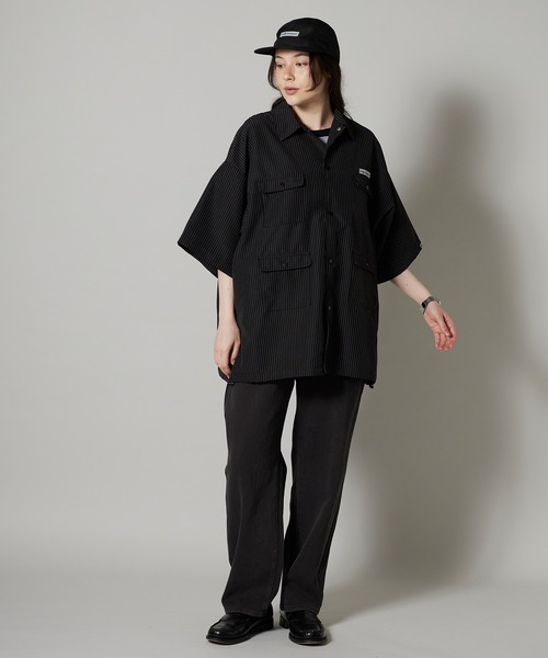 OK YESTERDAY（オッケーイエスタデイ）の「OK YESTERDAY / オーケー イエスタデイ ショートスリーブ ユーティリティシャツ / SHORT-SLEEVE UTILITY SHIRT 2026年 夏 夏服（シャツ/ブラウス・レディース・ブルー/ブラック系その他/カーキ/ブラック/ネイビー・M/L）」の19枚目の写真