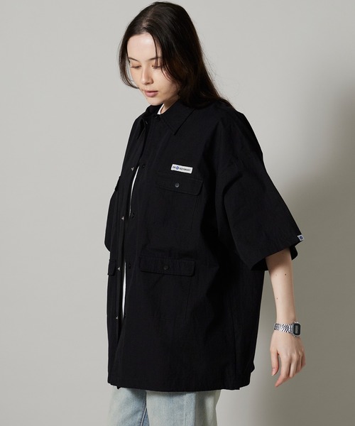 OK YESTERDAY（オッケーイエスタデイ）の「OK YESTERDAY / オーケー イエスタデイ ショートスリーブ ユーティリティシャツ / SHORT-SLEEVE UTILITY SHIRT 2026年 夏 夏服（シャツ/ブラウス・レディース・ブルー/ブラック系その他/カーキ/ブラック/ネイビー・M/L）」の8枚目の写真