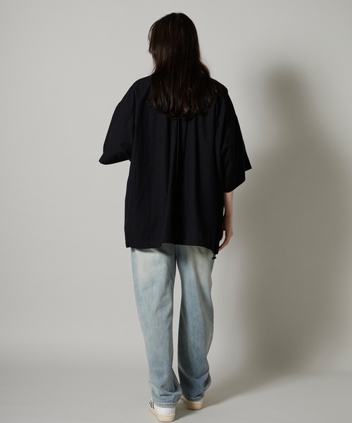OK YESTERDAY（オッケーイエスタデイ）の「OK YESTERDAY / オーケー イエスタデイ ショートスリーブ ユーティリティシャツ / SHORT-SLEEVE UTILITY SHIRT 2026年 夏 夏服（シャツ/ブラウス・レディース・ブルー/ブラック系その他/カーキ/ブラック/ネイビー・M/L）」の12枚目の写真