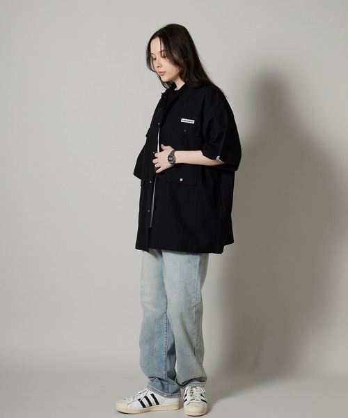 OK YESTERDAY（オッケーイエスタデイ）の「OK YESTERDAY / オーケー イエスタデイ ショートスリーブ ユーティリティシャツ / SHORT-SLEEVE UTILITY SHIRT 2026年 夏 夏服（シャツ/ブラウス・レディース・ブルー/ブラック系その他/カーキ/ブラック/ネイビー・M/L）」の13枚目の写真