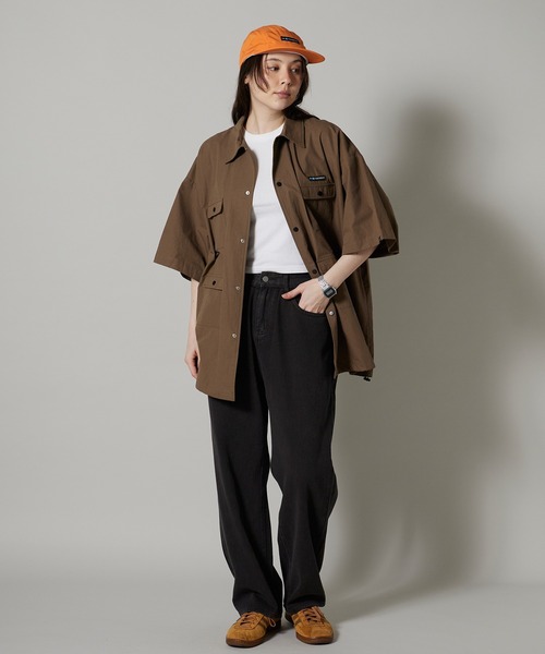 OK YESTERDAY（オッケーイエスタデイ）の「OK YESTERDAY / オーケー イエスタデイ ショートスリーブ ユーティリティシャツ / SHORT-SLEEVE UTILITY SHIRT 2026年 夏 夏服（シャツ/ブラウス・レディース・ブルー/ブラック系その他/カーキ/ブラック/ネイビー・M/L）」の22枚目の写真
