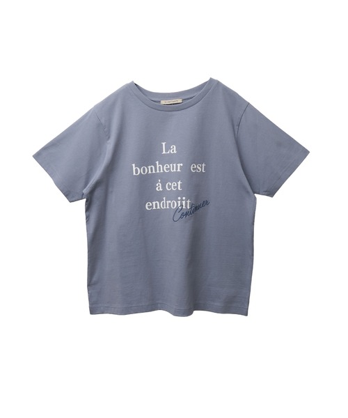 libelle more（リベル モア）の「【接触冷感】USAコットンロゴプリント＋刺繍Tシャツ（Tシャツ/カットソー・レディース・ブラック/グレイッシュベージュ/オフホワイト/サックスブルー・L/M）」の12枚目の写真