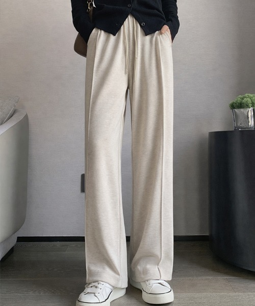 SallyLunn(サリーラン)の「センターステッチイージーパンツ(その他パンツ・レディース・ライトグレー/ベージュ/グレー/ブラック・LARGE/MEDIUM)」の6枚目の写真