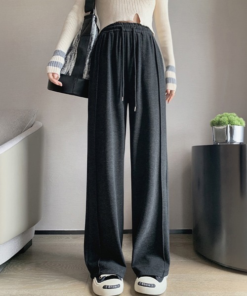 SallyLunn(サリーラン)の「センターステッチイージーパンツ(その他パンツ・レディース・ライトグレー/ベージュ/グレー/ブラック・LARGE/MEDIUM)」の8枚目の写真