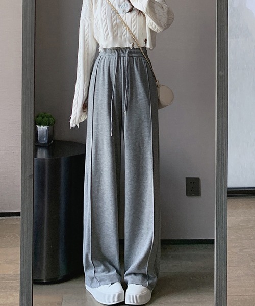 SallyLunn(サリーラン)の「センターステッチイージーパンツ(その他パンツ・レディース・ライトグレー/ベージュ/グレー/ブラック・LARGE/MEDIUM)」の13枚目の写真