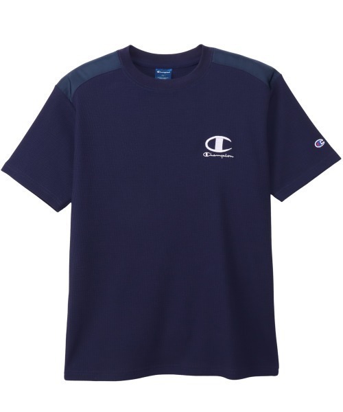 Champion(チャンピオン)の「チャンピオン SHORT SLEEVE T-SHIRT(Tシャツ/カットソー・メンズ・ネイビー/ホワイト・M/L/LL)」の1枚目の写真