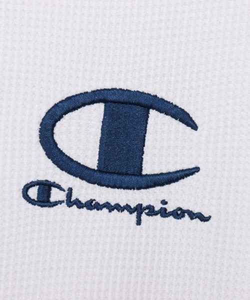 Champion(チャンピオン)の「チャンピオン SHORT SLEEVE T-SHIRT(Tシャツ/カットソー・メンズ・ネイビー/ホワイト・M/L/LL)」の4枚目の写真