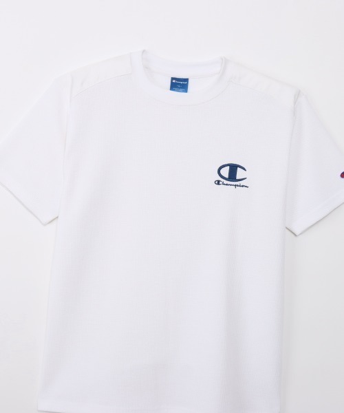 Champion(チャンピオン)の「チャンピオン SHORT SLEEVE T-SHIRT(Tシャツ/カットソー・メンズ・ネイビー/ホワイト・M/L/LL)」の8枚目の写真