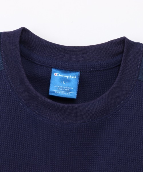Champion(チャンピオン)の「チャンピオン SHORT SLEEVE T-SHIRT(Tシャツ/カットソー・メンズ・ネイビー/ホワイト・M/L/LL)」の6枚目の写真