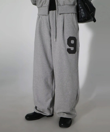 CHICKS（チックス）の「アイエン94 アプリケ ワンタック ワイドパンツ メランジ（スウェットパンツ）」