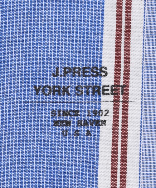 J.PRESS YORK STREET（ジェイプレスヨークストリート）の「【UNISEX】マルチストライプ バンドカラーシャツ（シャツ/ブラウス・メンズ・ブルー系8/ネイビー系8・LARGE/MEDIUM/SMALL）」の8枚目の写真