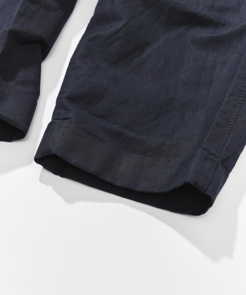 CAHLUMN（カウラム）の「CAHLUMN/カウラム Cotton Linen 2 Tuck Chino Pant/コットン リネン タックパンツ（チノパンツ・メンズ・ベージュ/ネイビー・LARGE/X-LARGE/MEDIUM/XX-LARGE）」の7枚目の写真