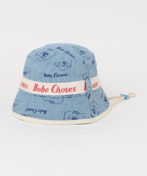 BOBO CHOSES(ボボショーズ)の「Pickles The Dog all over bucket hat(ハット・キッズ・ダークブルー・HEAD48/HEAD50)」の5枚目の写真