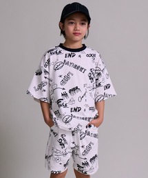 PAIRMANON STREET（ペアマノンストリート）の「【90-160cm】【綿100%】落書きセットアップ 半袖【PAIRMANON STREET】（セットアップ）」