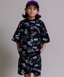 PAIRMANON STREET（ペアマノンストリート）の「【90-160cm】【綿100%】落書きセットアップ 半袖【PAIRMANON STREET】（セットアップ）」