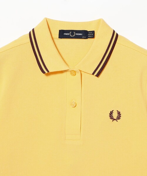 FRED PERRY(フレッドペリー)の「FRED PERRY / ツイン ティップド ポロシャツ(ポロシャツ・レディース・ネイビー/ブラック/ホワイト/サックスブルー/イエロー・10/8)」の7枚目の写真