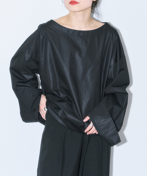 CITYSHOP(シティーショップ)の「CHINTS LONG SLEEVE:ブラウス(シャツ/ブラウス・レディース・ブルー系その他/ブラック・FREE)」の17枚目の写真