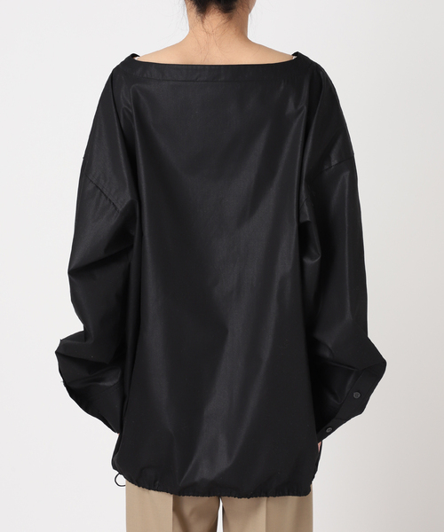 CITYSHOP(シティーショップ)の「CHINTS LONG SLEEVE:ブラウス(シャツ/ブラウス・レディース・ブルー系その他/ブラック・FREE)」の3枚目の写真