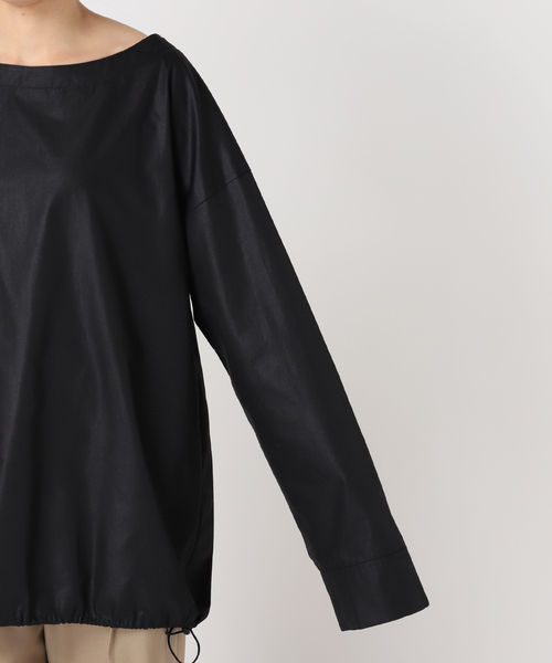 CITYSHOP(シティーショップ)の「CHINTS LONG SLEEVE:ブラウス(シャツ/ブラウス・レディース・ブルー系その他/ブラック・FREE)」の5枚目の写真