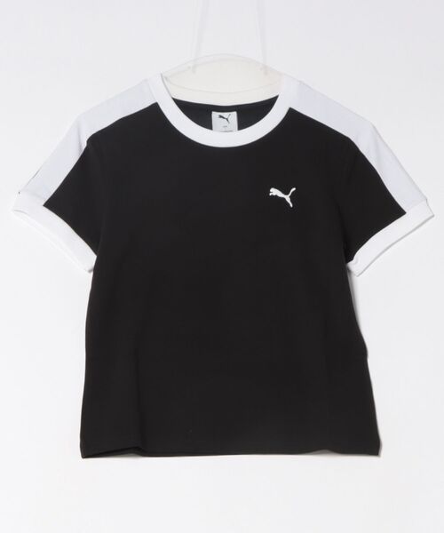 PUMA(プーマ)の「PUMA ウェア プーマウェア W T7 SLIM TEE ショートスリーブ 633952 01BK(Tシャツ/カットソー・レディース・ブラック・SMALL/MEDIUM/LARGE)」の1枚目の写真